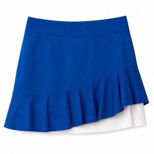 Lady‎ Hagen Blue Ruffle Tennis Golf Skort Size 4 Pockets